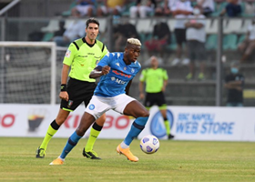 Osimhen Trains At Stadio Diego Maradona Immediately After Napoli's Clash Vs Atalanta 